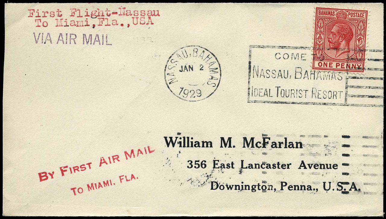 Cover Bahamas 1929 front