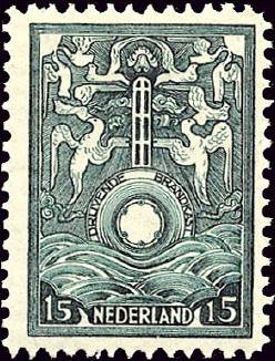 Marine insurance stamp Netherlands 1921